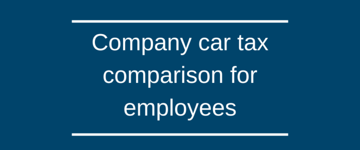 Company car tax comparison for employees